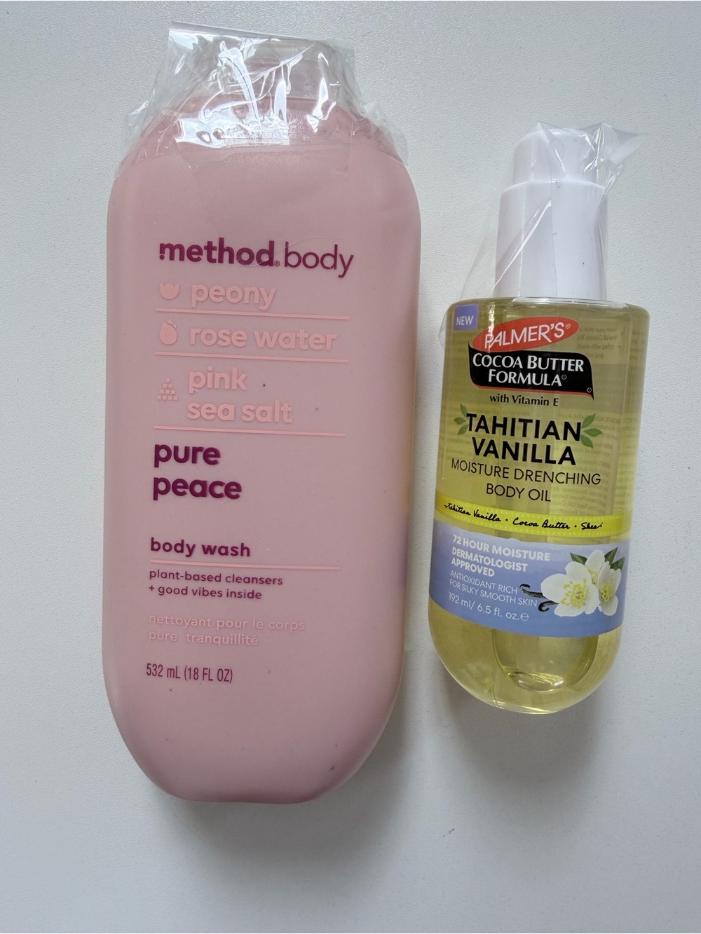 Method Body Wash and Palmers Body Oil